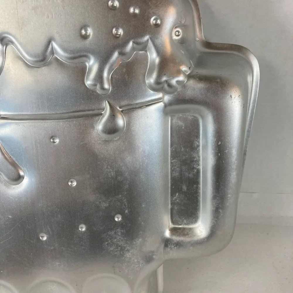 Vintage 1984 Wilton Beer Mug Cake Pan Cheer Lager Ale Aluminum Mold Celebrate